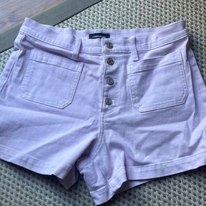J crew lavender jean shorts